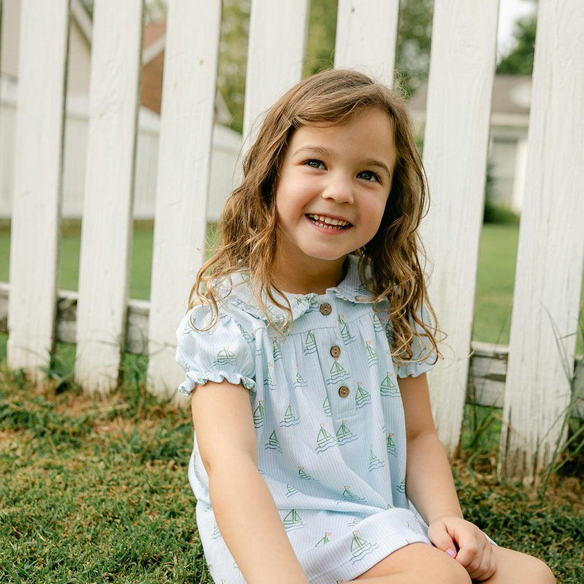 Libby Dress - Summer Sailboat