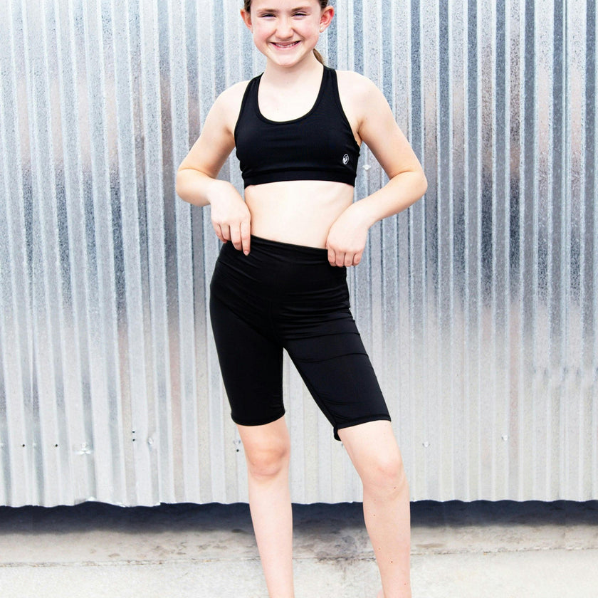 Essential Black Activewear Bike Shorts