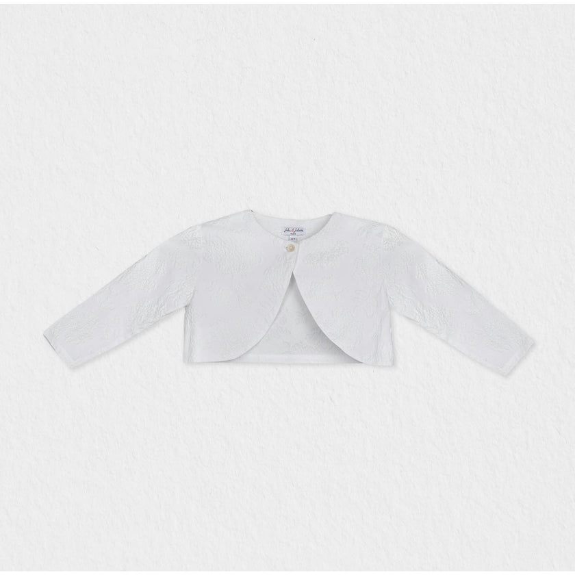 Enya Baby Bolero, White Grape Embroidery