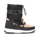 MOON BOOT Protecht Junior Black and Gold Nylon Boots Black