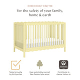 Babyletto Swell 4-in-1 Convertible Crib with Toddler Bed Conversion Kit