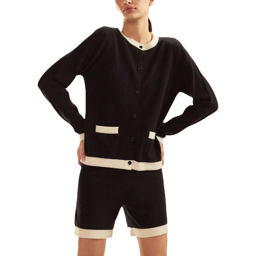 Wool Cashmere 2 Tones Cardigan
