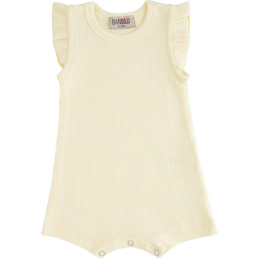 Yellow Ruffle Modal Shortie