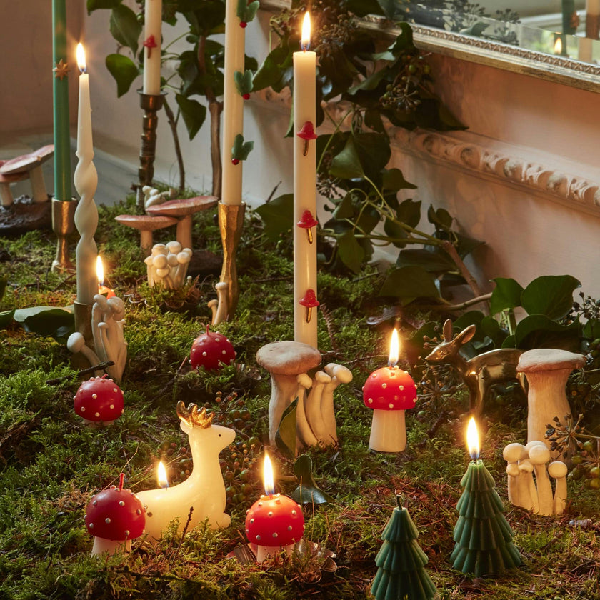 Mini Mushroom Candles