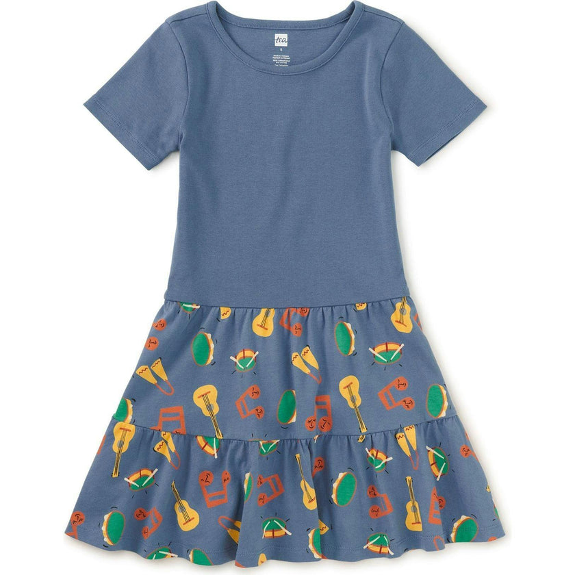 Tier Skirted Twirl Dress, Multi