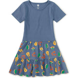 Tier Skirted Twirl Dress, Multi