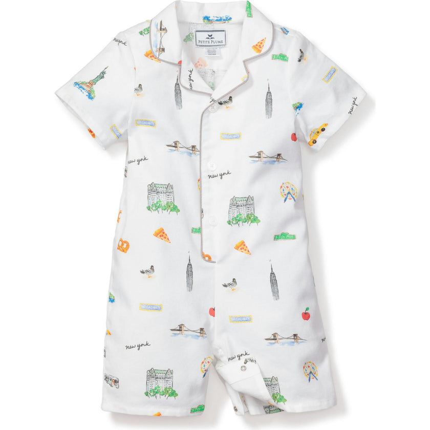 Baby's Twill Summer Romper in New York! New York!