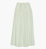 The Ame Skirt - Green Jacquard Stripe