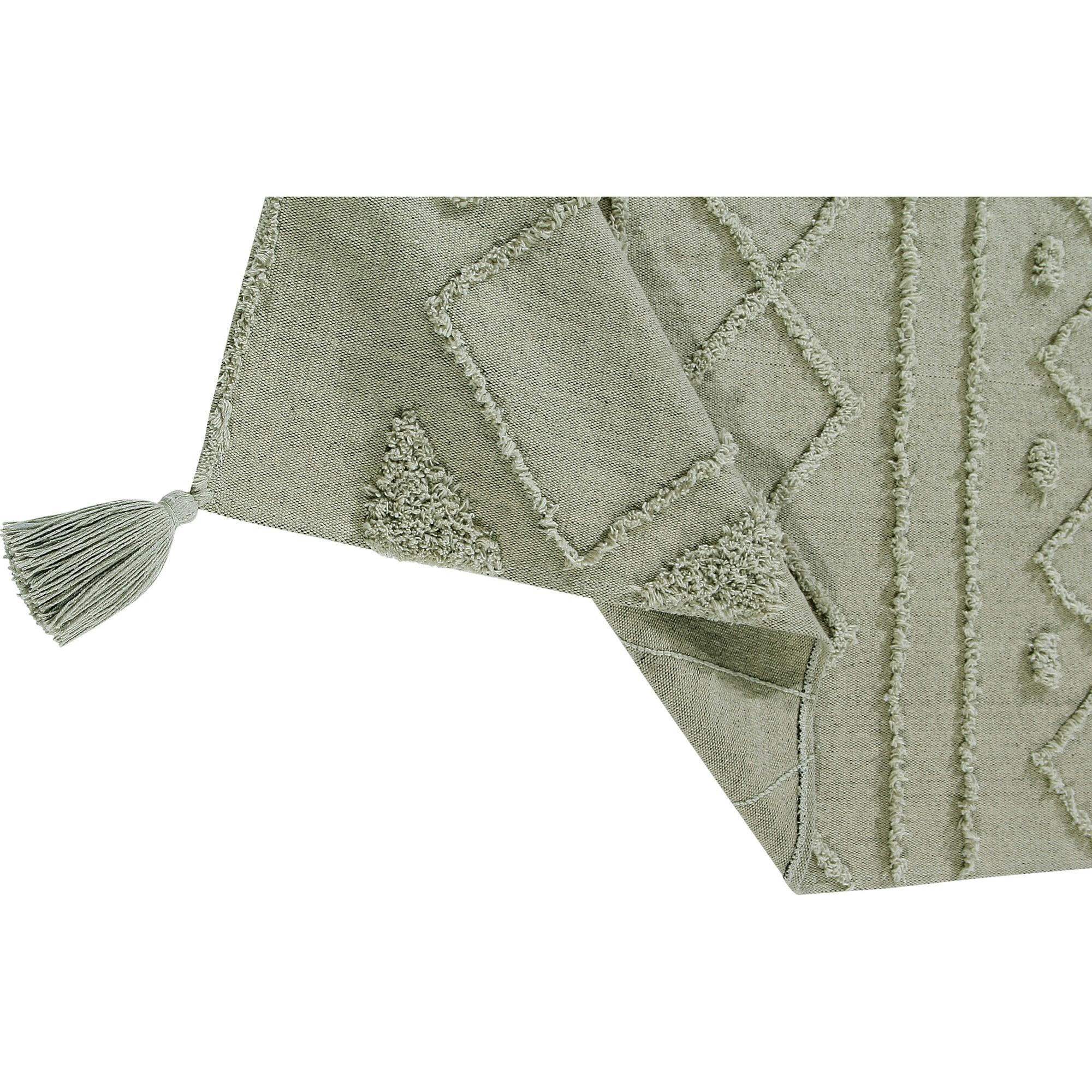Tribu Washable Rug. Green