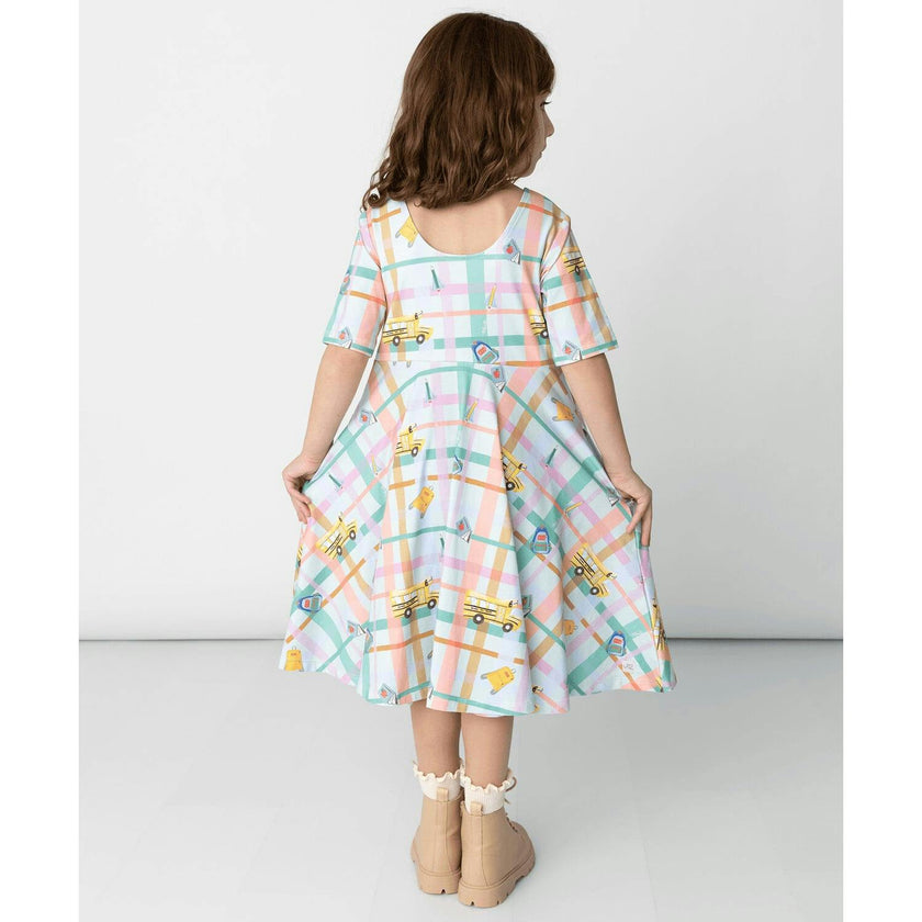 Reese Print Scoop Neck Dress