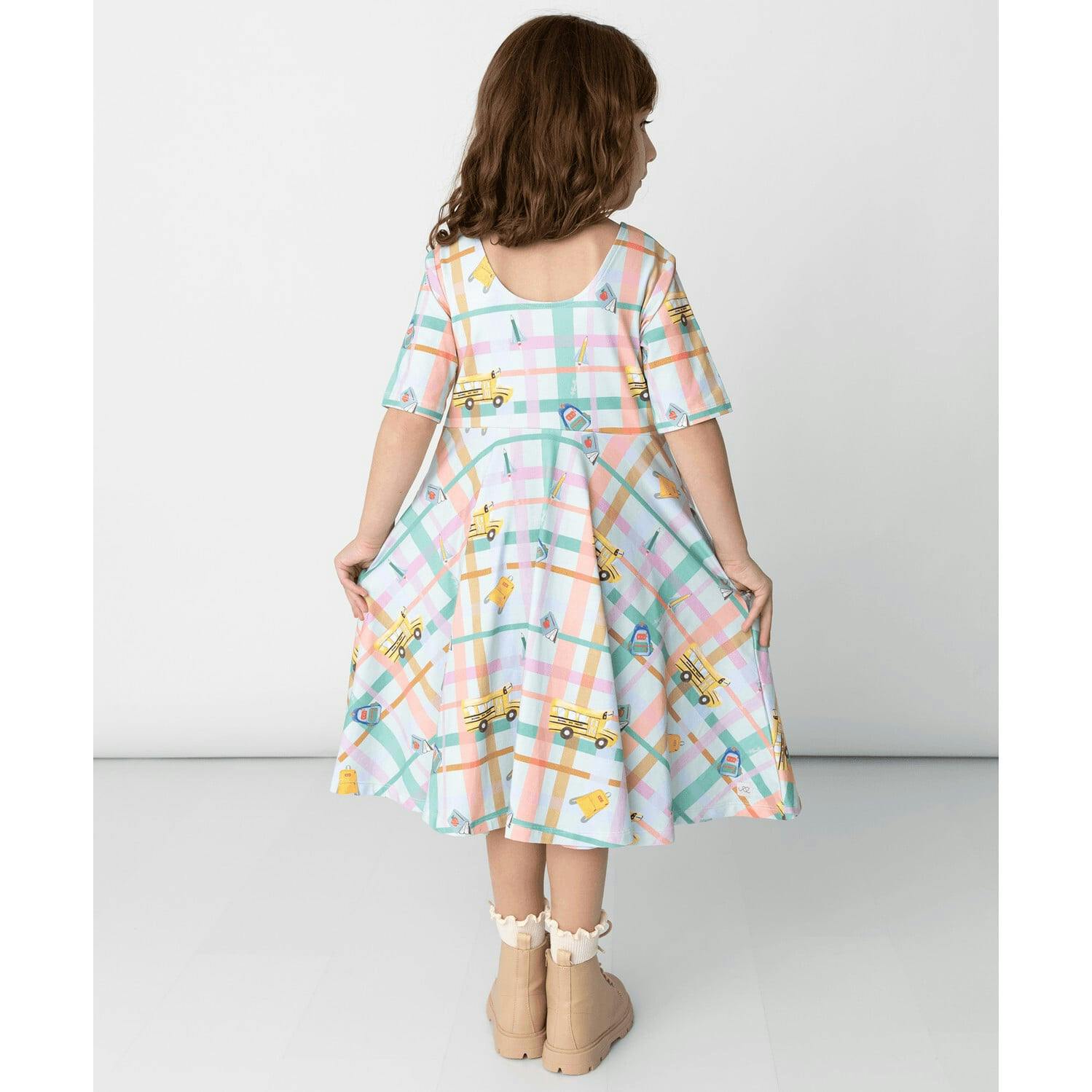 Reese Print Scoop Neck Dress