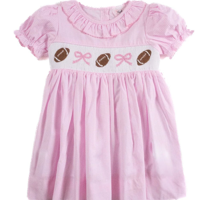 Football Pink Gingham - Katie Dress