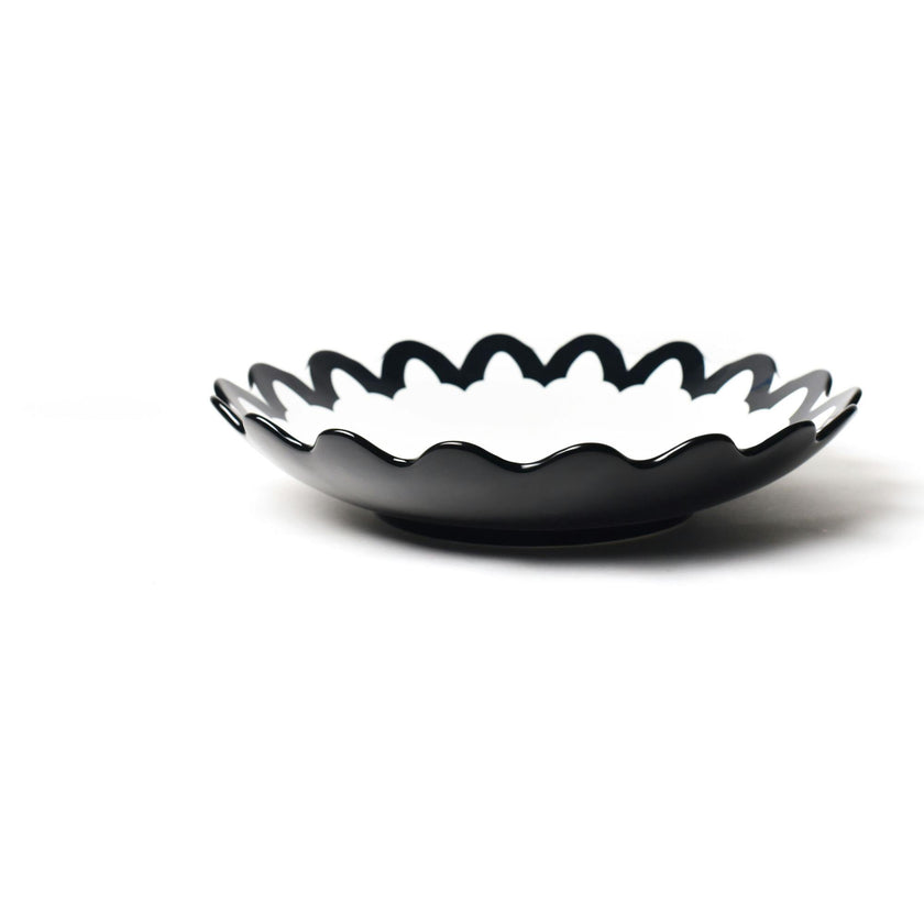 Black Arabesque Scallop 14 Pasta Bowl