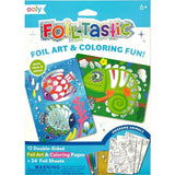 Foil-tastic Foil Art & Coloring Set - Awesome Animals - 12 Pages 24 Foil Sheets
