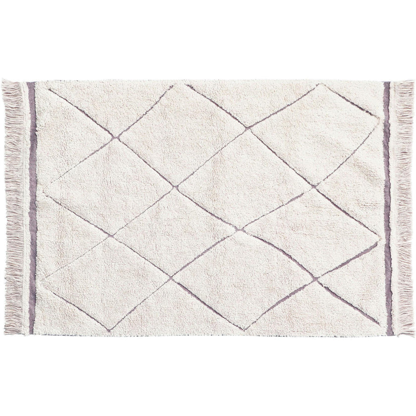Bereber RugCycled Washable Rug. Natural