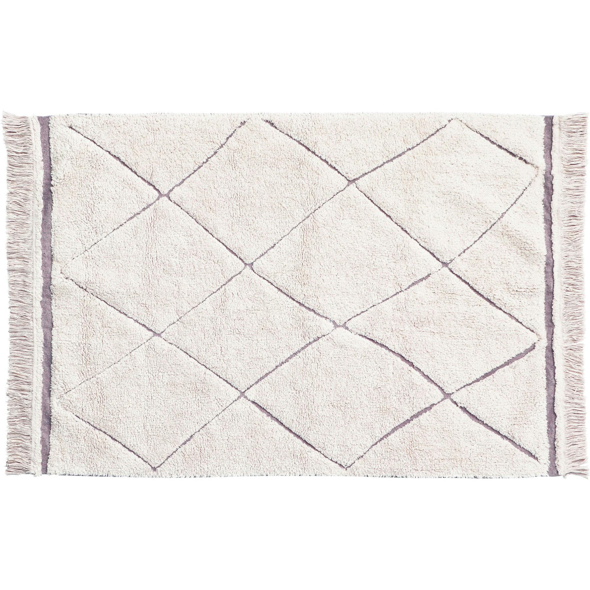 Bereber RugCycled Washable Rug. Natural