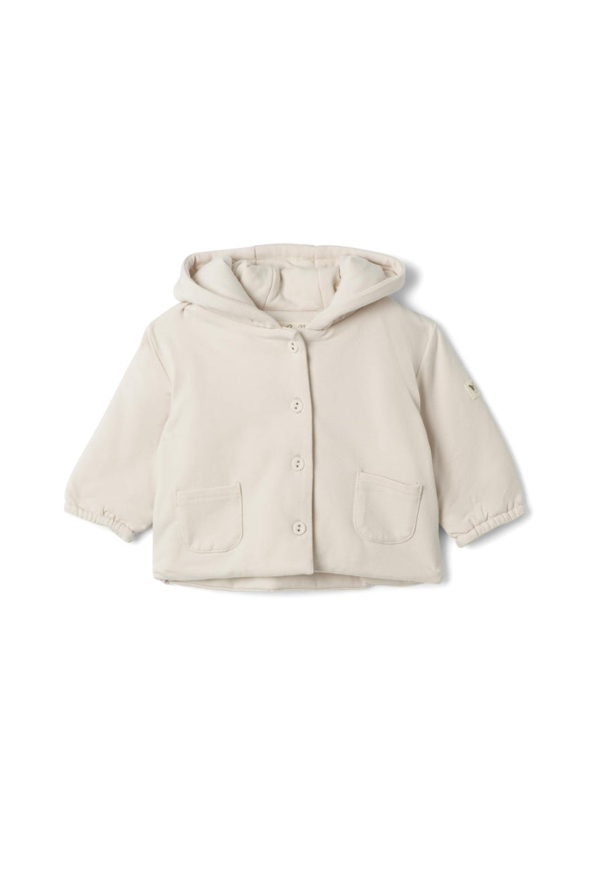 Pocket Puff Button Front Pockets Jacket
