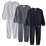 JERRY 6-Piece Henley Sweatsuit