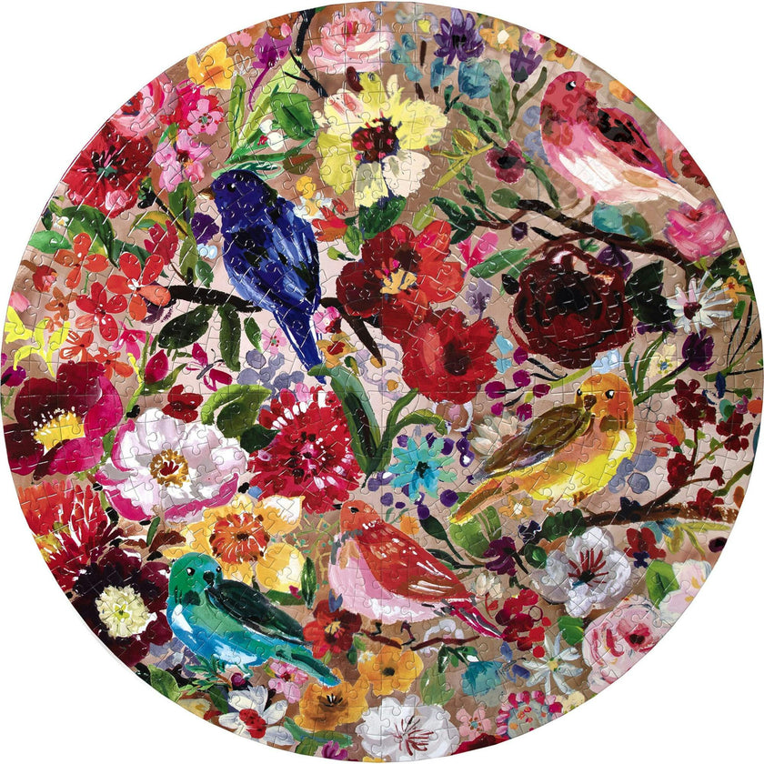 Piece and Love Birds & Blossoms 500 Piece Jigsaw Puzzle