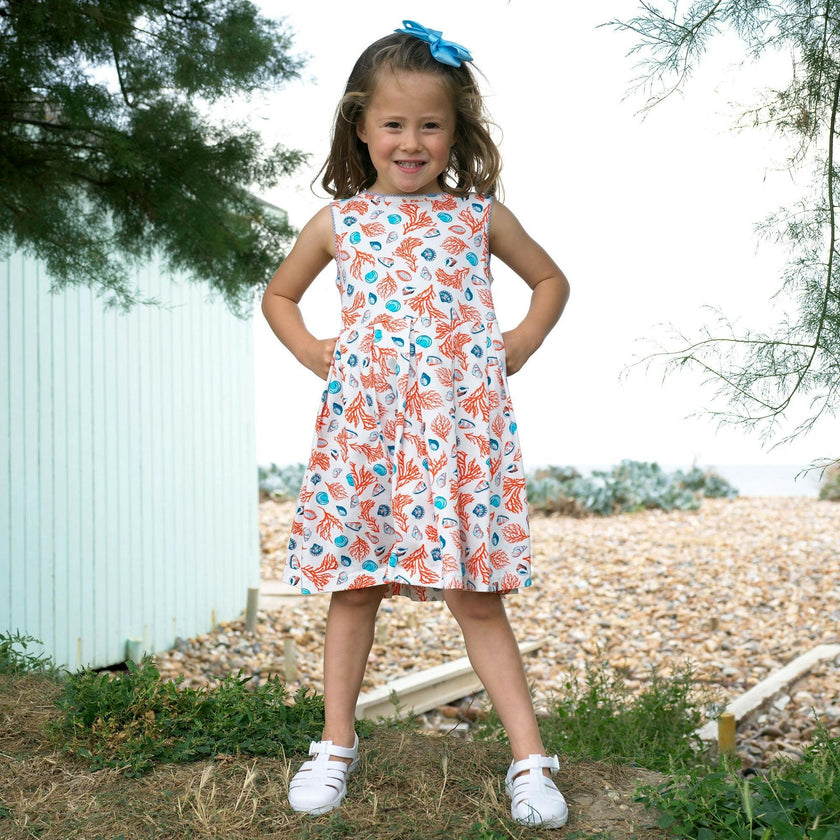 Coral Jersey Dress