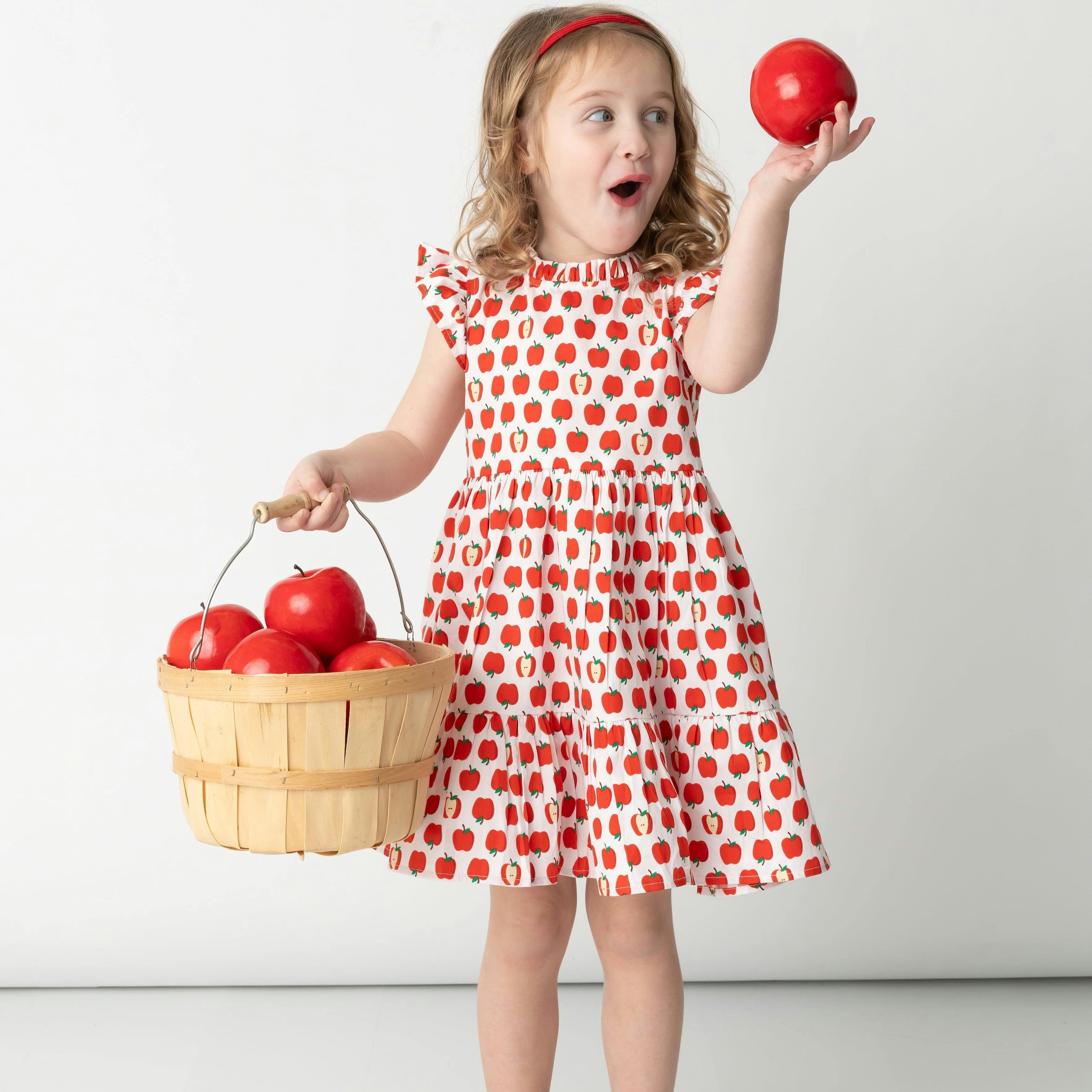 Red Delicious Ruffle Dress