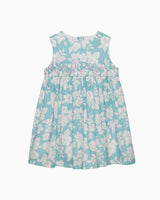Baby Molly Smocked Pinafore Dress in Teal Floral