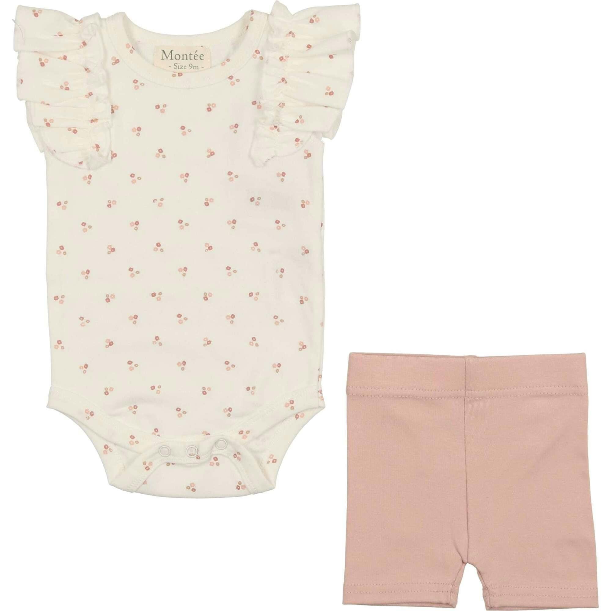 Ruffle Onesie & Short Set