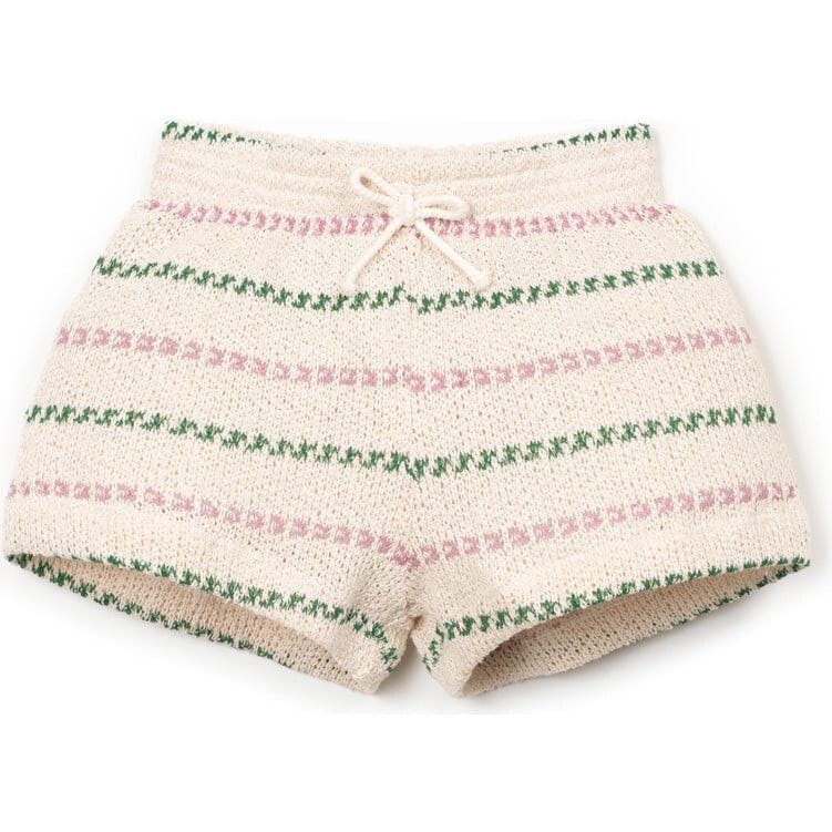 Textured Striped Shorts