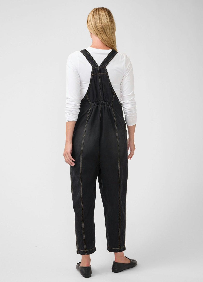 Ankle Tapered Leg Denim Maternity Overall