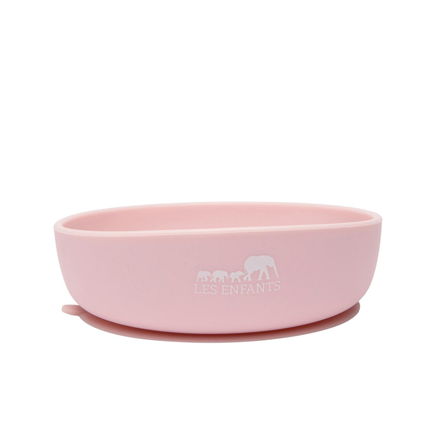 Silicone Baby Plate Bowl - Rose