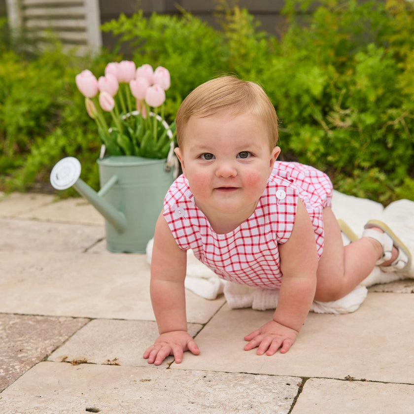 Louis Sunsuit - Red Windowpane