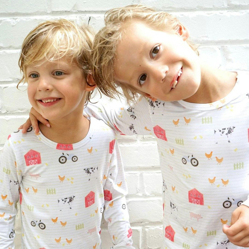 Farm & Co Print Long Sleeve Pajamas Set