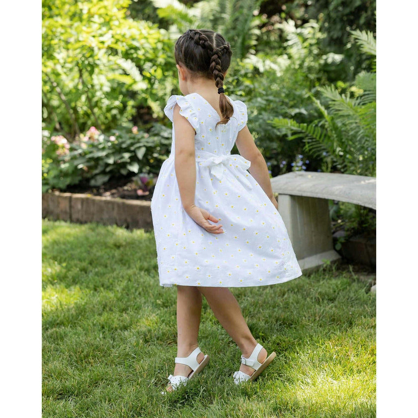 Embroidered Daisy Dress