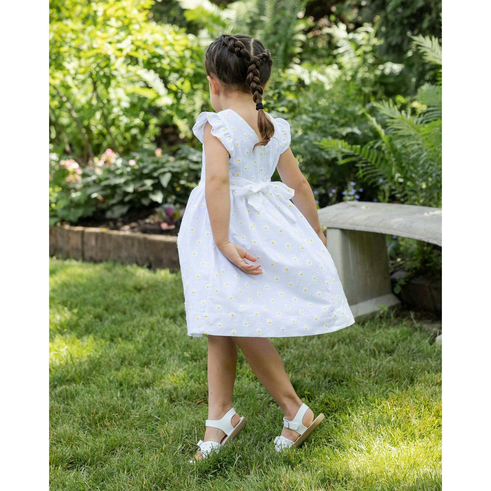 Embroidered Daisy Dress