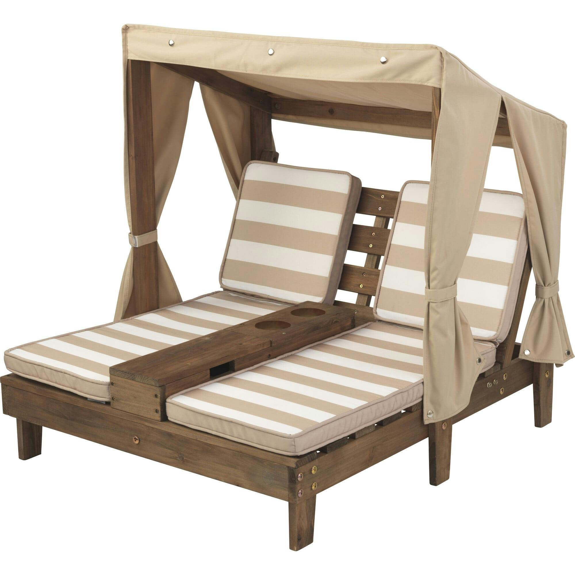 Double Chaise Lounge With Cupholder