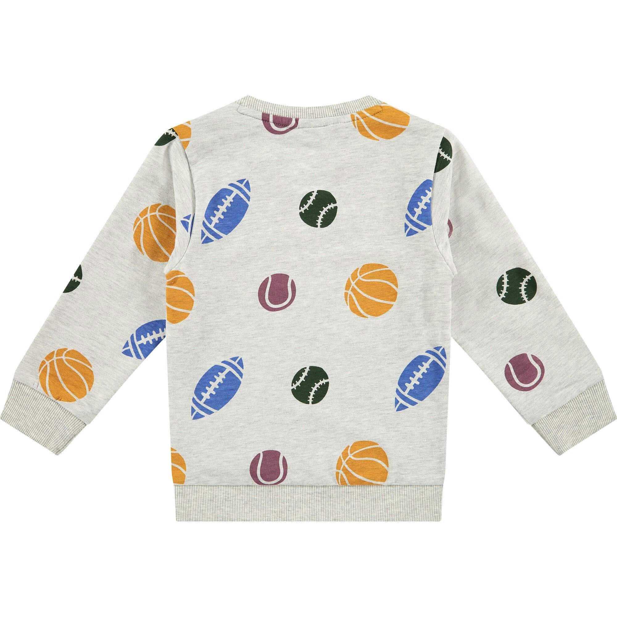 Allover Sport Print Sweatshirt