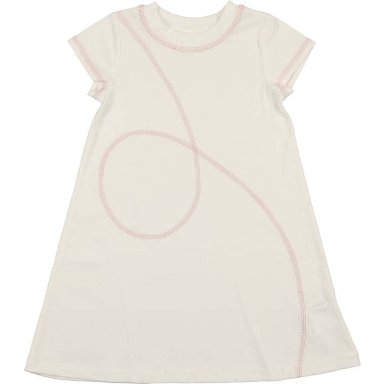 Spiral Stitch Short Sleeve Dress