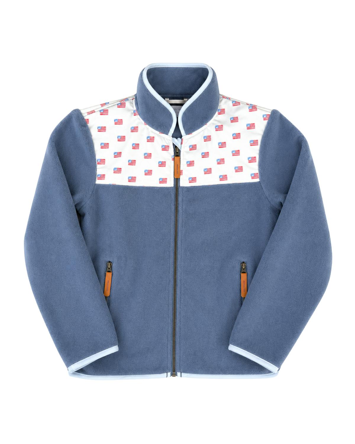Kids American Flag Fleece Jacket