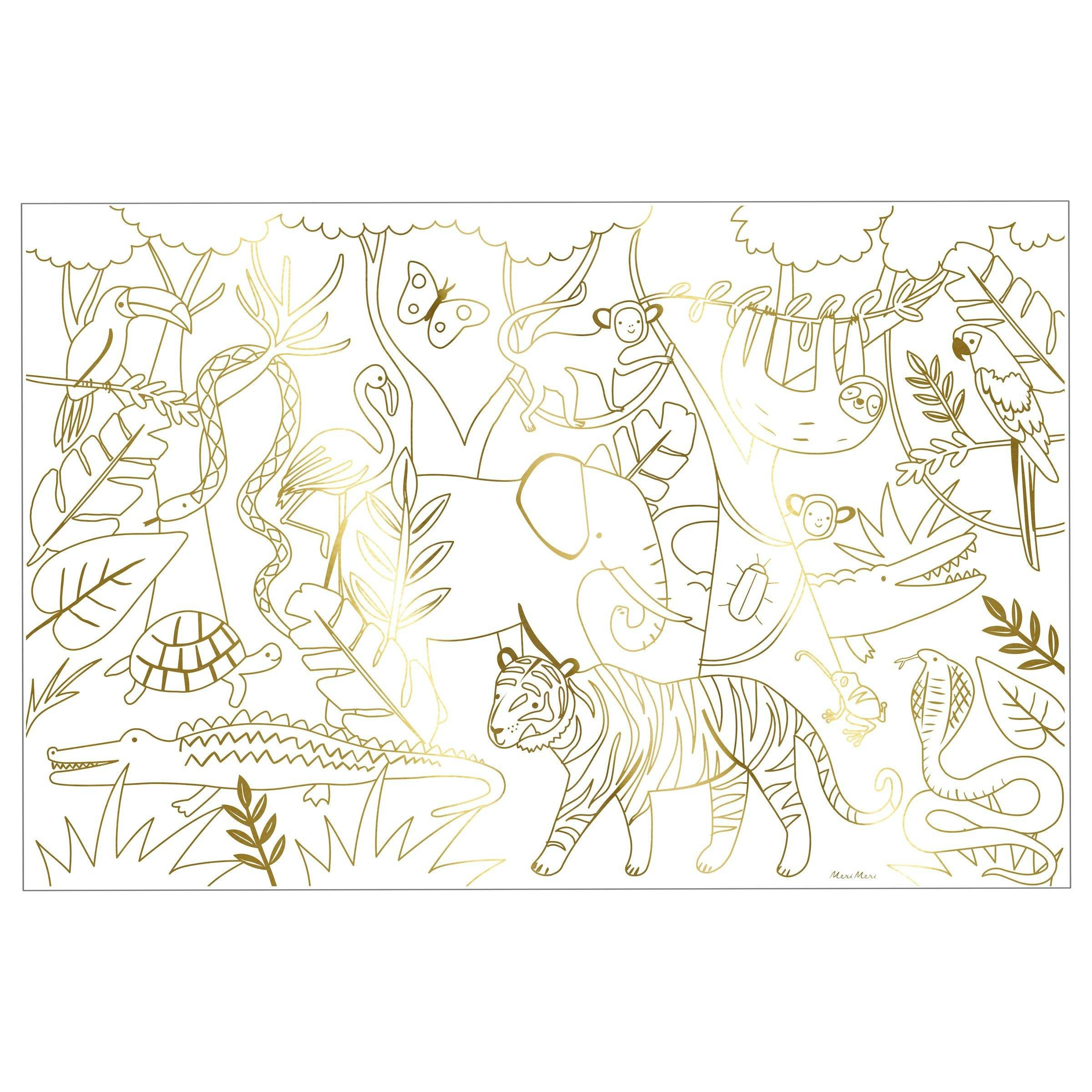 Jungle Coloring Posters