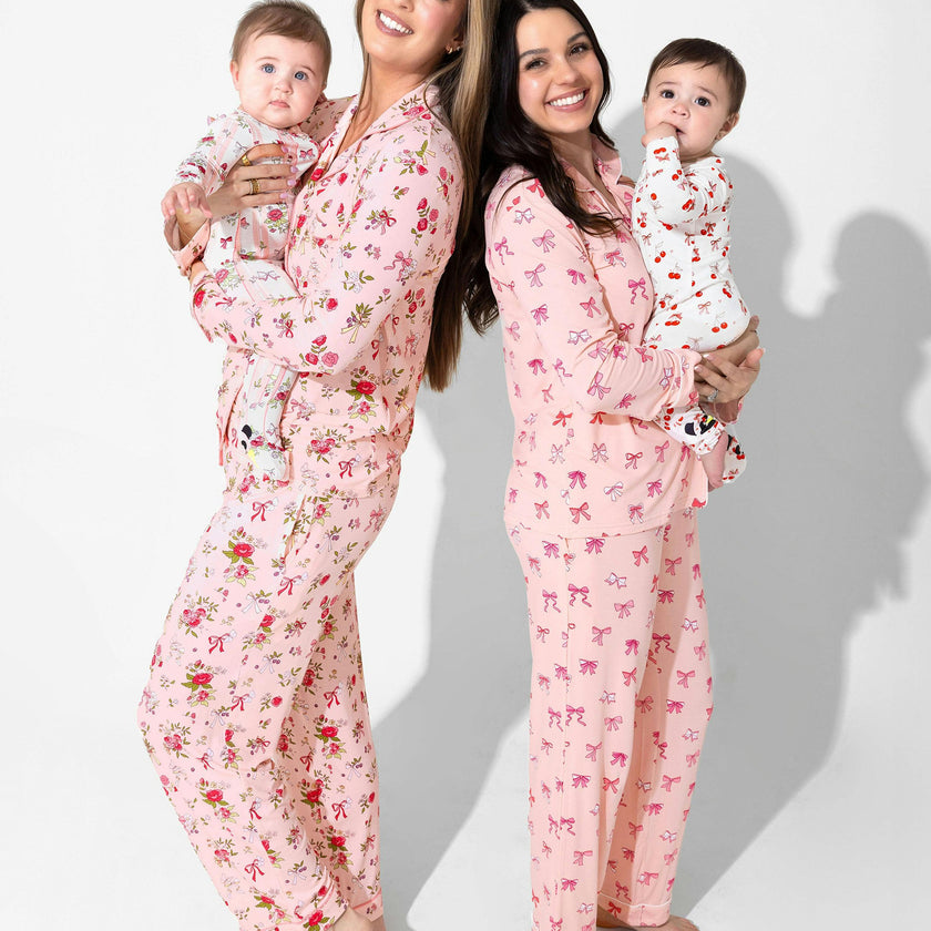 Bows & Blooms Bamboo Women's Pajama Set