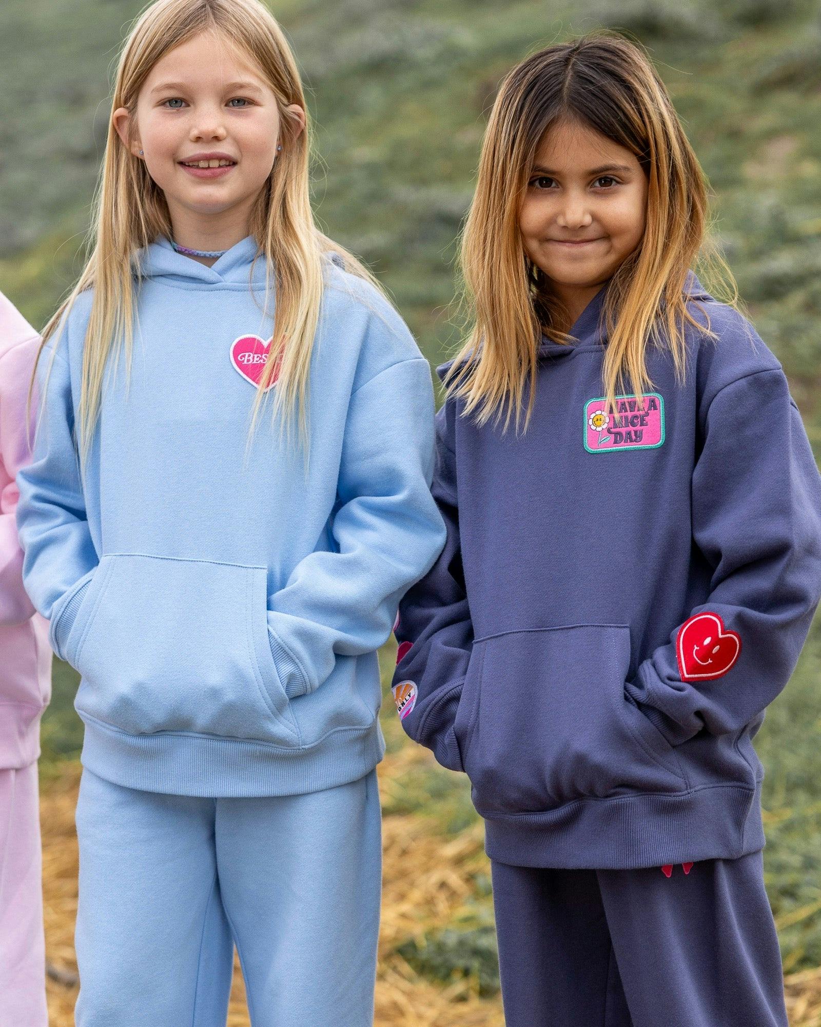 Hadley Patch Hoody - Crown Blue Fleece