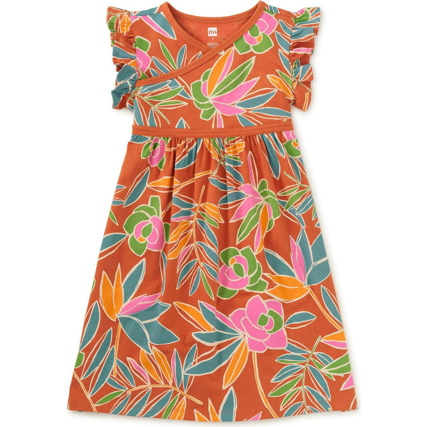 Wrap Neck Dress, Multi
