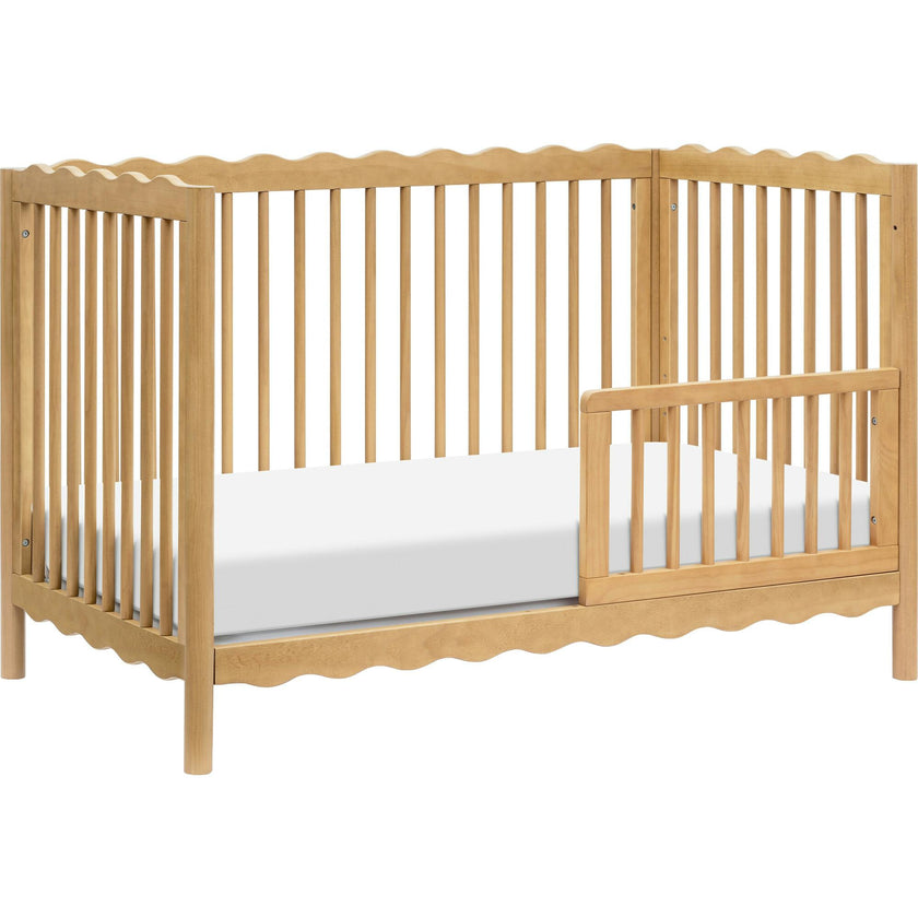 Swell 4-in-1 Convertible Crib with Toddler Bed Conversion Kit in Honey