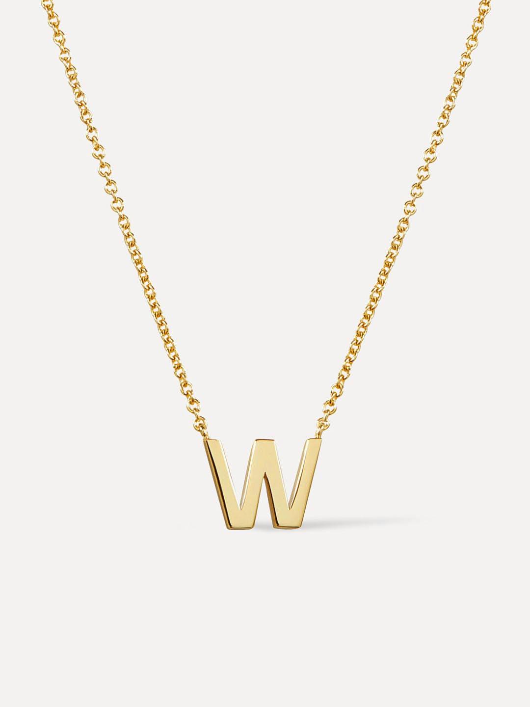Gold Initial Necklace - Letter Necklace