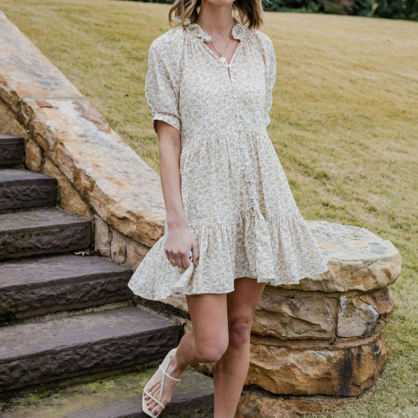 Ella Dress in Honey Blooms