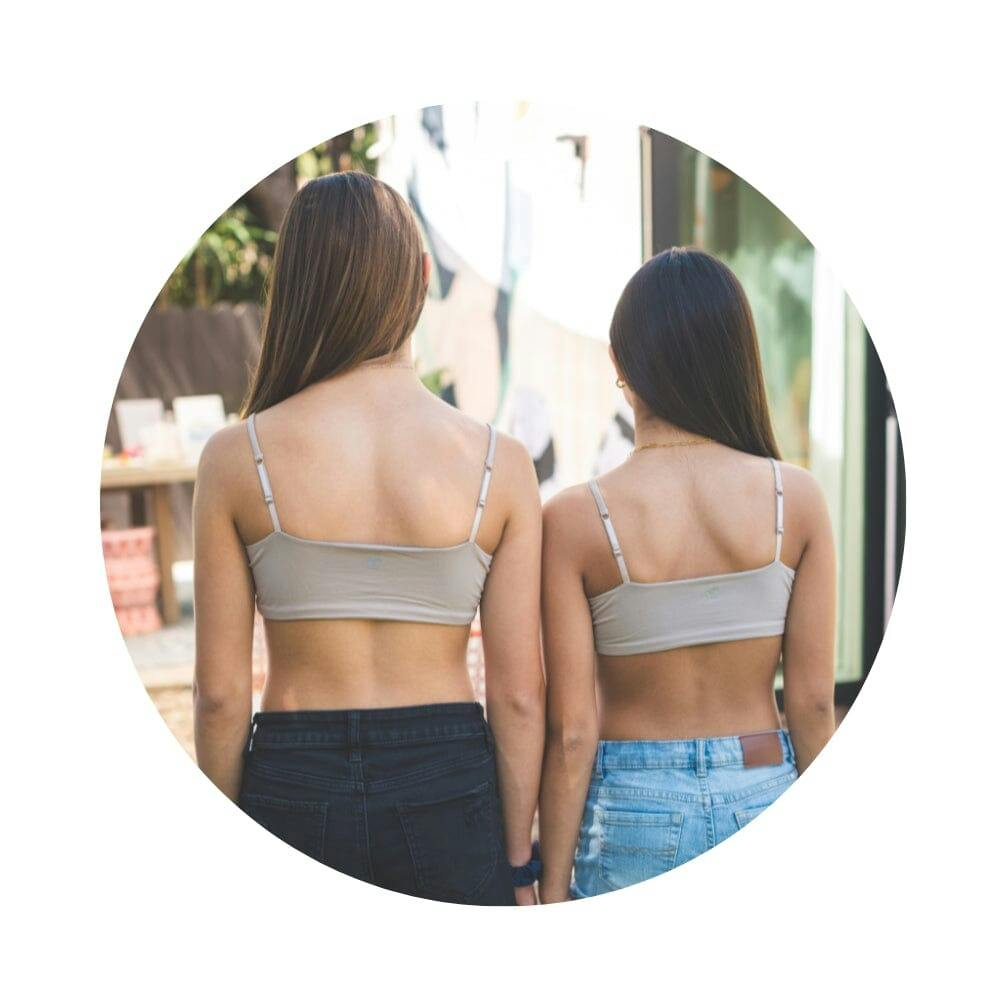 Bleum Neutral Bamboo Girls Seamless Bra Honey-Sky