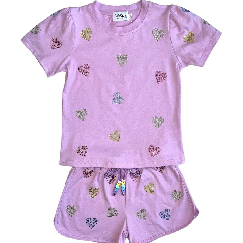 Crystal Hearts Short Set