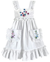 8y Heirloom Handkerchief Dress - Blue & Purple Butterflies