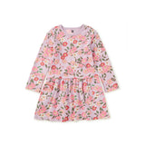 Long Sleeve Pocket Dress, Rosa Canina