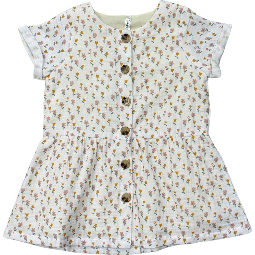 Gauze Button Dress
